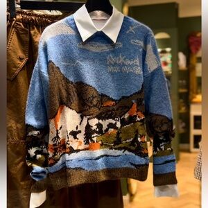 NWOT Weekend Max Mara Label-cut Sweater Size:S Multi-colored.Fall/Winter/Holiday